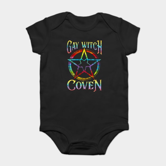 Gay Witch Coven Pentagram for Halloween Baby Bodysuit by creative